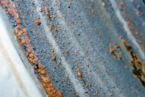 Conduite en Arabie Saoudite avant traitement : corrosion visible